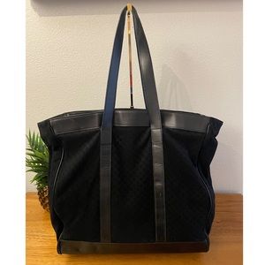 GUCCI Large Textile Leather Logo Bag 💯 AUTHENTIC